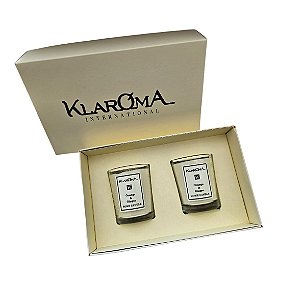 Klaroma Kit 2 Mini Velas Perfumada Orange & Ginger 50g