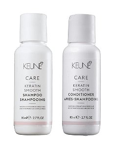 Keune Keratin Smooth - Kit Shampoo e Condicionador 80ml