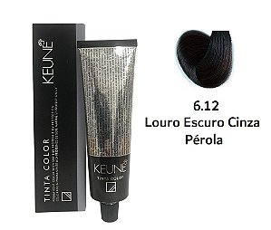 Keune Tinta Color 6.12 Louro Escuro Cinza Pérola 60ml