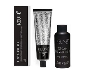 Keune Tinta Color 10.08 Louro Extra Claro Natural Marrom + Developer 20vol