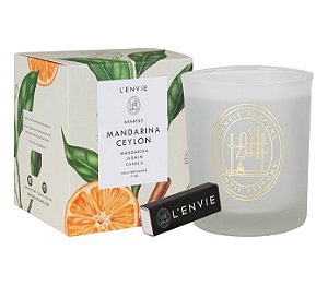 Lenvie Mandarina Ceylon - Vela Perfumada 210g