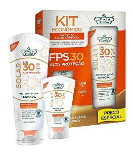 Flores e Vegetais Kit Protetor Solar FPS30 Corporal e Facial