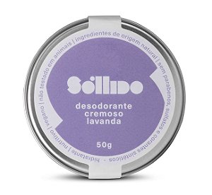 Sóllido Desodorante Natural Lavanda Cremoso 50g