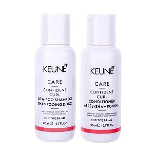 Keune Confident Curl - Kit Shampoo e Condicionador 80ml