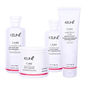 Kit Confident Curl Keune Sh Cond Masc Leave-in Coily Crespos