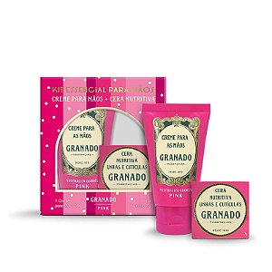 Granado Pink Kit Essencial Mãos Creme Mãos + Cera Nutritiva