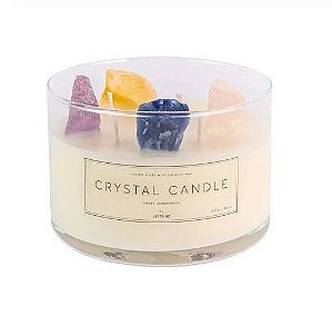 Lissone Vela Crystal Candle Grande 4 Cristais 4 Pavios 400g