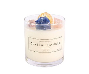 Lissone Vela Crystal Candle Média 4 Cristais 210g