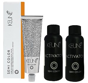Keune Semi Color 7.44 Louro Médio Cobre Intenso + 2 Activator
