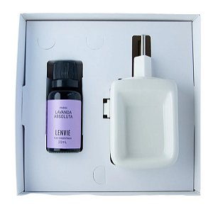 Lenvie Lavanda Absoluta - Kit Aromatizador Elétrico + Óleo Concentrado