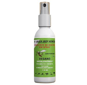 Repelente Spray Vegano Rosa dos Ventos 110ml 10h Proteção