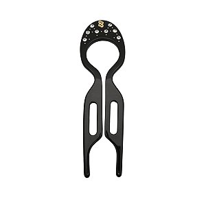 Bianca Hair Pin Grande com Strass Preto 70 052 AB
