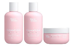 Magic Beauty Crystal Glow - Kit Shampoo Condicionador e Máscara