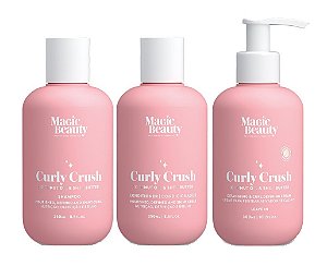 Magic Beauty Curly Crush - Kit Shampoo Condicionador e Leave-in Ativador