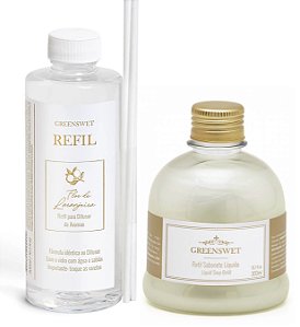 Greenswet Flor de Laranjeira - Kit Refil Difusor + Refil Sabonete Líquido