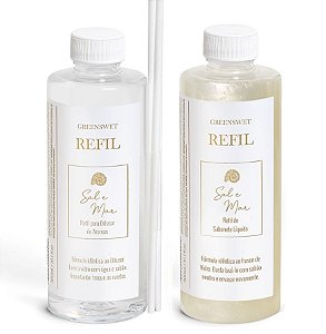 Greenswet Sal e Mar - Kit Refil Difusor + Refil Sabonete Líquido