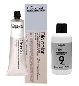 Loreal Dia Color 5 Castanho Claro + Creme Revelador 9vol