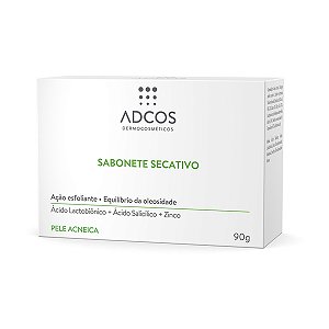 Adcos Acne Solution - Sabonete Secativo em Barra 90g