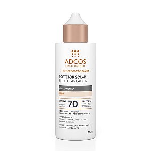 Adcos Fotoproteção - Protetor Solar Clareador Fluid FPS70 Nude 40ml