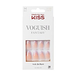 Kiss NY Unhas Postiças Amendoada Voguish Fantasy - Fairy Tale FV301B
