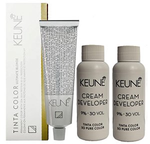 Keune Tinta Color Ultimate Blonde 1531 Louro Super Âmbar + 2 Developer 30vol