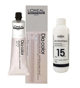 Loreal Dia Color 6.23 Louro Escuro Irisado Dourado + Creme Revelador 15vol 120ml
