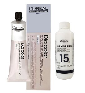 Loreal Dia Color 7 Louro + Creme Revelador 15vol 120ml