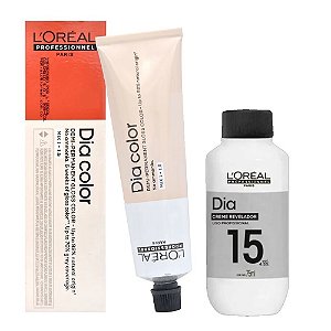 Loreal Dia Color 5.5 Castanho Claro Acaju + Creme Revelador 15vol