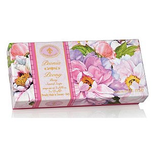 Fiorentino Kit Sabonetes Peônia 3 x1 25g