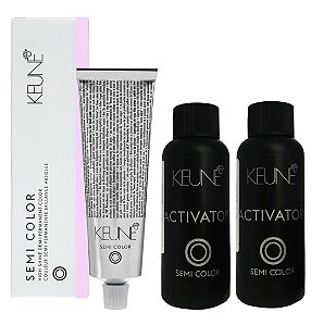 Keune Semi Color Ultimate Blonde 10.2 Louro Extra Claro Pérola  + 2 Activator