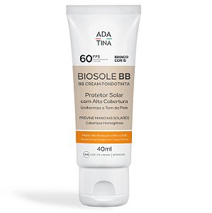 Ada Tina Biosole BB - Protetor Solar FPS60 Cor Bianco 40ml