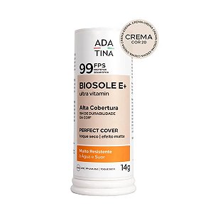 Ada Tina Biosole E+ - Protetor Solar Stick FPS99 - Cor Crema