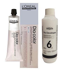 Loreal Dia Color 4 Castanho + Creme Revelador 6vol 120ml