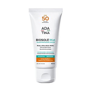 Ada Tina Biosole Mat - Protetor Solar Antioleosidade FPS50 40ml