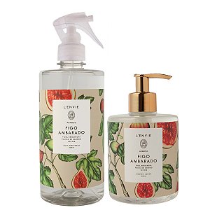 Lenvie Figo Ambarado - Kit Água Perfumada e Sabonete Líquido