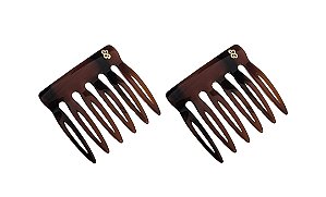 Kit 2 Pentes Cabelo Pequeno Bianca Vênus Tartaruga 90 006 TA