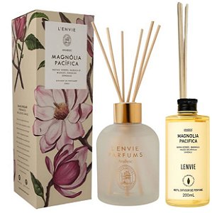Lenvie Magnólia Pacífica - Kit Difusor de Ambiente e Refil