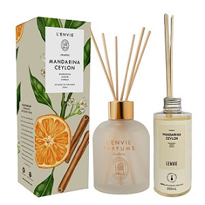 Lenvie Mandarina Ceylon - Kit Difusor de Ambiente e Refil