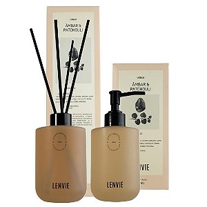 Lenvie Urban Kit Difusor e Sab Líquido Âmbar e Patchouli