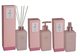 Lenvie Sunset Rose - Kit Difusor de Ambiente Sabonete Líquido e Home Spray