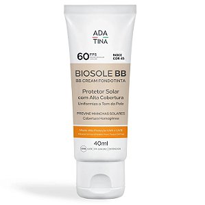 Ada Tina Biosole BB - Protetor Solar FPS60 Cor Noce 40ml