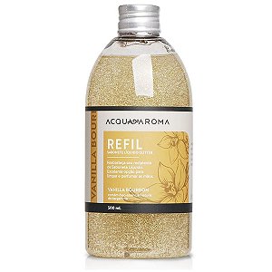 Refil Sabonete Liq Vanilla Bourbon Glitter Acqua Aroma 500ml