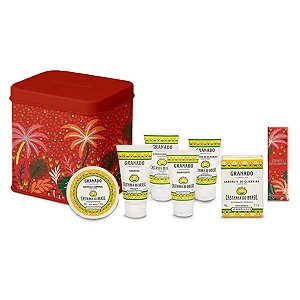Granado Kit Miniatura Lata Castanha + Colônia Bergamota e Flor de Laranjeira