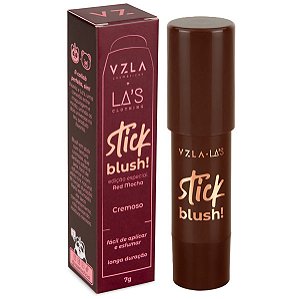 Blush Stick Red Mocha Vizzela + La's Marrom Avermelhado