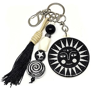 Chaveiro Resinado Sol e Lua 4200