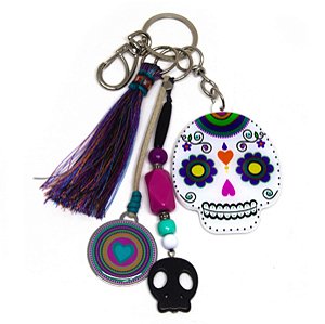 Chaveiro Resinado Caveira 4204