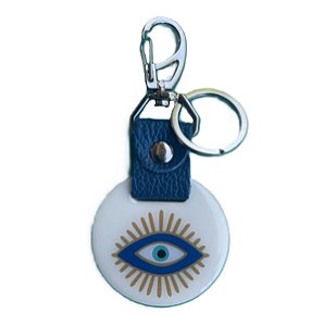Chaveiro Couro Resinado Olho 6136