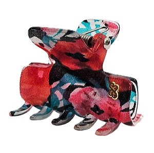 Piranha Bianca Berlim M Floral Preto Verde Verm 05 116 FL198