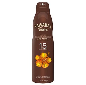 Hawaiian Tropic Protetor Solar Aceite Seco Spray FPS 15 170g
