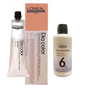 Loreal Dia Color 6.45 Louro Escuro Acobreado Acaju + Dia Developer 6vol 90ml
